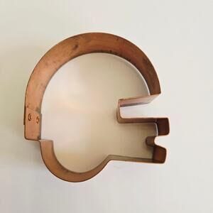 Kitchen Collectibles Copper Cookie Cutter Football Helmet